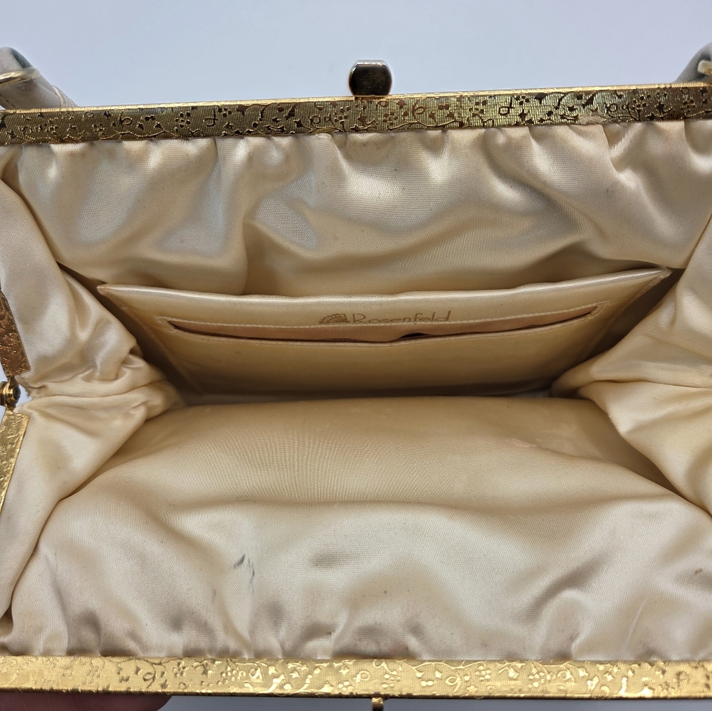 Vintage Rosenfeld Ivory Leather Handbag - Picture 4 of 7